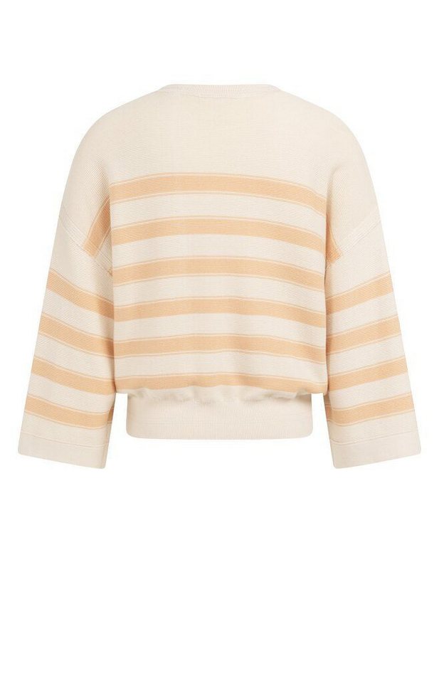 YAYA Rundhalspullover Strickpullover mit Streifen von YAYA