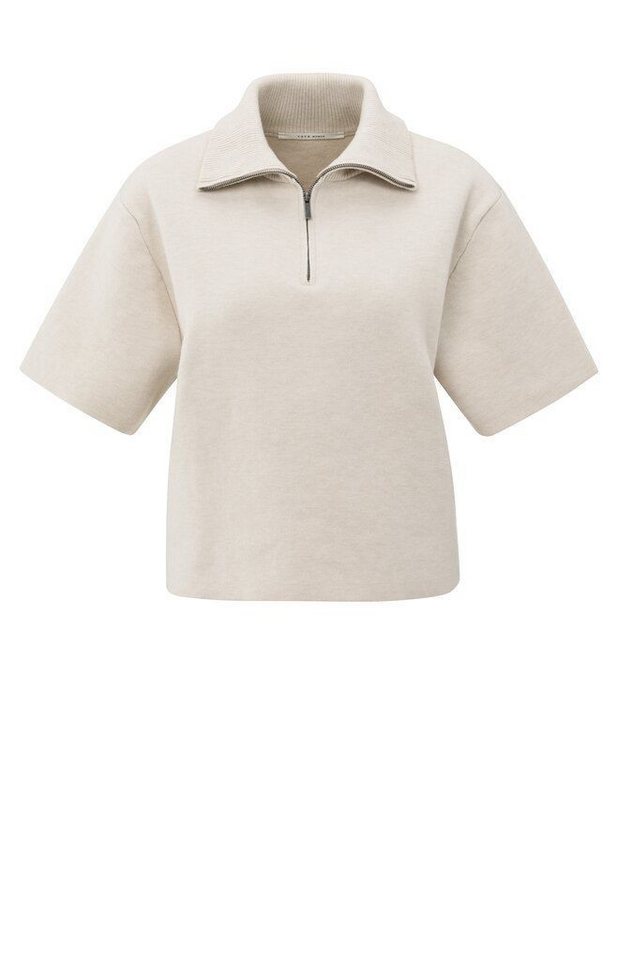 YAYA Strickpullover Pullover mit Reißverschluss von YAYA