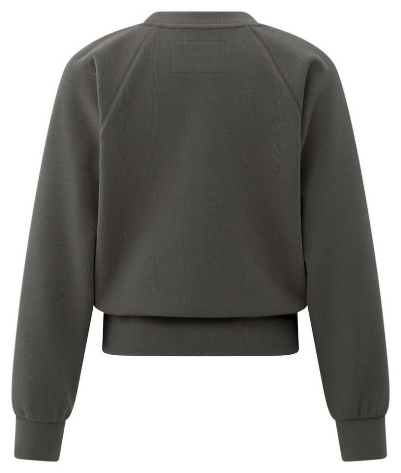 YAYA Sweatjacke Geripptes Raglan-Sweatshirt von YAYA