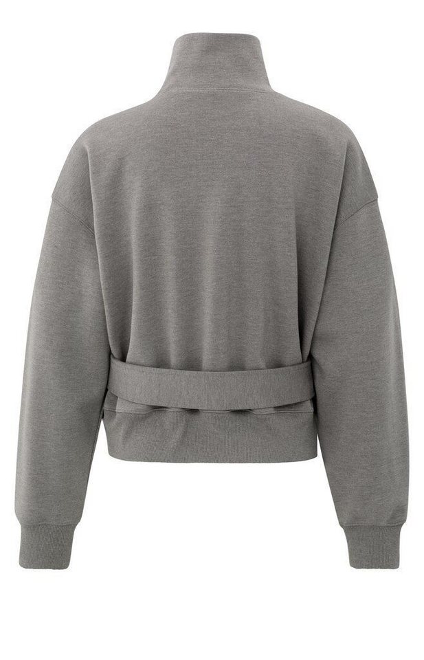 YAYA Sweatshirt Sweatshirt mit Gürtel von YAYA