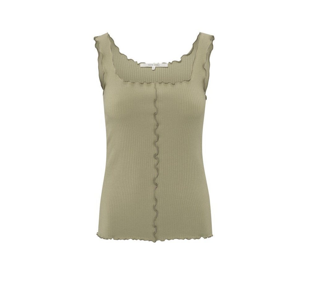 YAYA Tanktop Geripptes ärmelloses Oberteil mit gewellten Rändern von YAYA