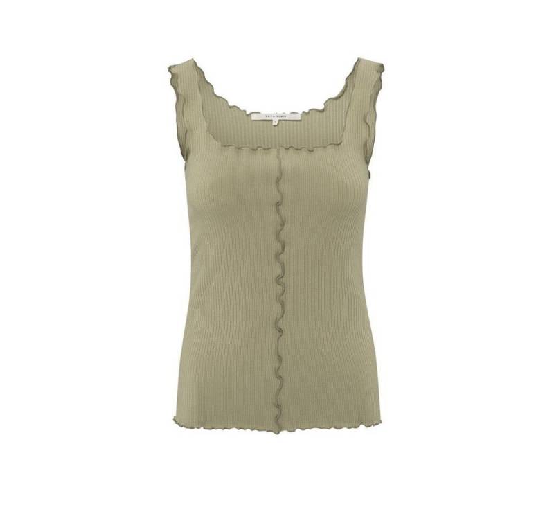 YAYA Tanktop Geripptes ärmelloses Oberteil mit gewellten Rändern von YAYA