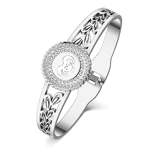 YAYAKO 18k Gold Zodiac Armbänder Armreif Edelstahl Zeichen des Tierkreises Armband für Frauen Mädchen Bestie Geschenke (Widder) von YAYAKO