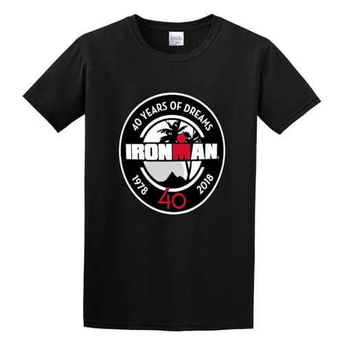 Ironman 40 Years of Dreams Triathlon Mens Tshirt Black Round Neck Short Sleeves Size M Ironman 40 Years of Dreams Triathlon Mens Tshirt Black Round Neck Short Sleeves Size M von YAYIDUO