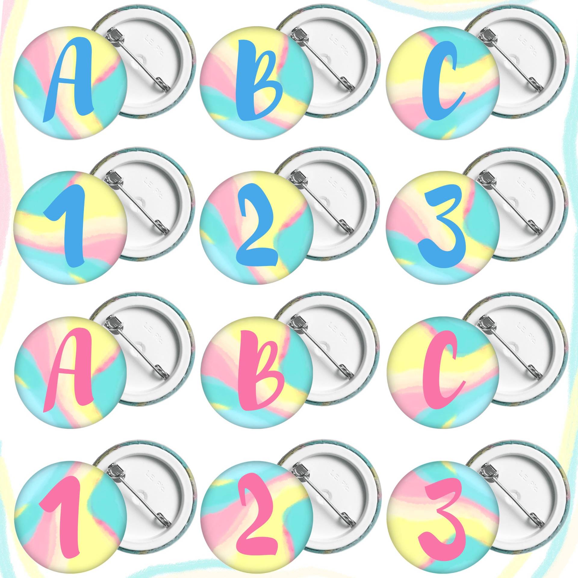 Buchstaben Und Zahlen-Buttons. Wählen Sie Ihre Auswahl Der Buchstaben, Um Lieblings Wort Buchstaben Und Zahlen-Buttons. Wählen Sie Ihre Auswahl Der Buchstaben, Um Lieblings Wort von YAYstudio