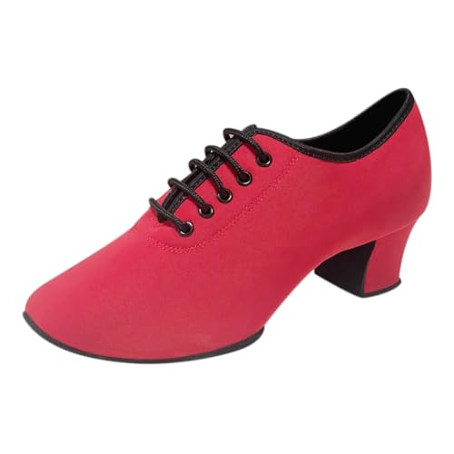 YAZHED Damen Schuhe Frauen Ballroom Tanzschuhe Geschnürt Geschlossene Zehe Latein Salsa Modern Dance Bequem rutschfest Widerstandsfähig Turnschuhe Sport Tanzschuhe Sneaker Sportschuhe von YAZHED