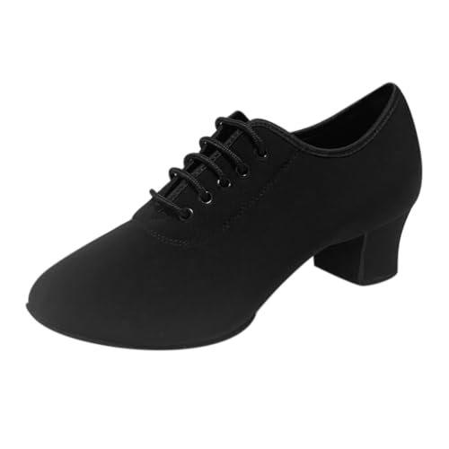 YAZHED Damen Schuhe Frauen Ballroom Tanzschuhe Geschnürt Geschlossene Zehe Latein Salsa Modern Dance Bequem rutschfest Widerstandsfähig Turnschuhe Sport Tanzschuhe Sneaker Sportschuhe von YAZHED