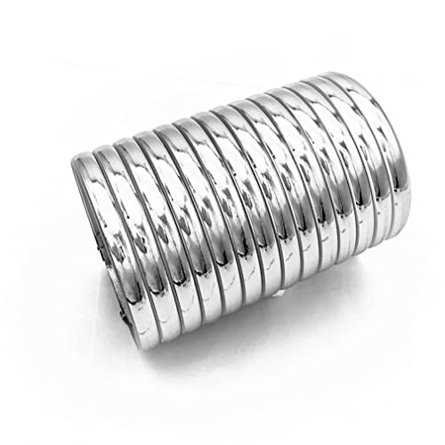 YAZILIND Armbänder Übertrieben Boho Armreif Punk Mehrere Frauen Mädchen Freundschaftsgeschenke (Silber) von YAZILIND