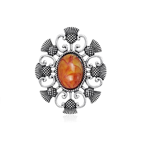 YAZILIND Damen-Broschen versilbert Pin-Pullover Schal Vintage-Strickjacke Kostüm dekorativ von YAZILIND