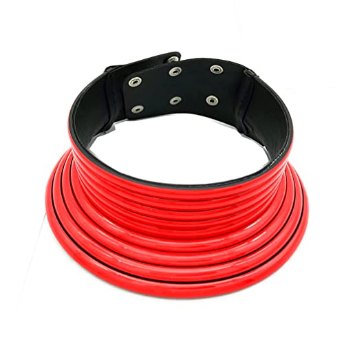 YAZILIND Damen-Halskette klobiger Vintage-afrikanischer Choker Schlüsselbein ethnischer übertriebener Schmuck (rot) von YAZILIND