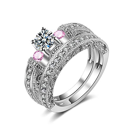 YAZILIND Damen Ring, 2018 Geschenk der Frau Valentine Neue Dame Fashion Ziemlich Krone Kristall Prinzessin Verlobungsring(18.1) von YAZILIND