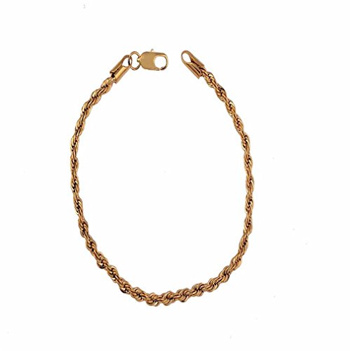 YAZILIND Einfache Dual Kette Spiral Art Frauen Mädchen Gold überzogenes Armband Stulpe Armband Goldene von YAZILIND