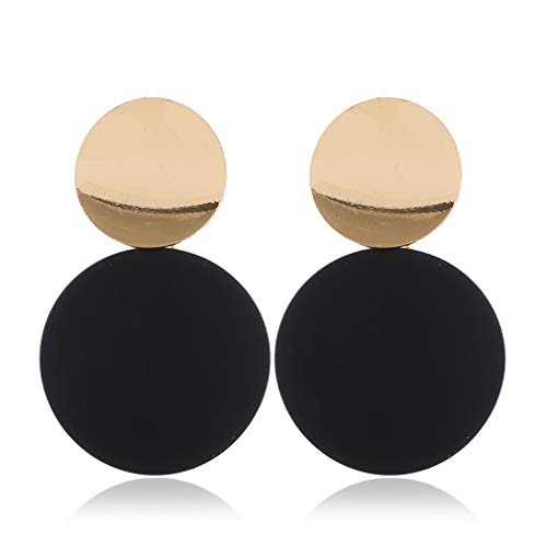 YAZILIND Einfache geometrische Ohrringe Runder Sprüh lackierter Metallohrring Damenschmuck YAZILIND Einfache geometrische Ohrringe Runder Sprüh lackierter Metallohrring Damenschmuck von YAZILIND