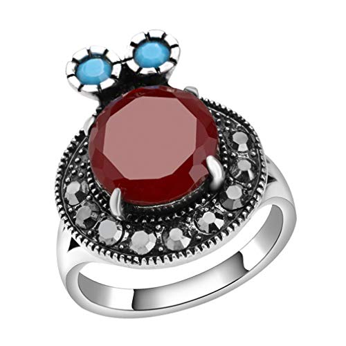 YAZILIND Exquisite Schnecken Geformt Edelstein Ring Aussage Ringe Frauen Hochzeit Schmuck 17.2 von YAZILIND