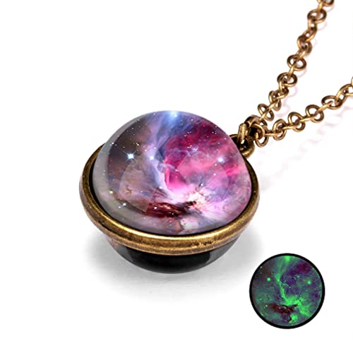 YAZILIND Frauen Anhänger Halskette Kette Kosmische Sternenhimmel Böhmische Clavicle Vintage Schmuck Präsentiert Kleid Pullover Verziert (#3) von YAZILIND