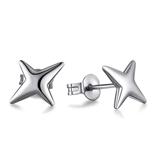 YAZILIND Frauen Ohrstecker Aussage Hochglanz Stern Ohrringe Aussage Personalisierte Elegante Zierliche Empfindliche Ohrschmuck Geschenk von YAZILIND
