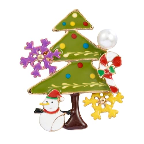 YAZILIND Frohe Weihnachten Baum Brosche Pin Luxus Strass Breastpin Zubehör Weibliche Xmas Corsage Schmuck(#10) von YAZILIND