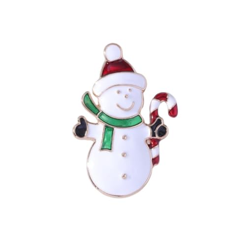 YAZILIND Frohe Weihnachten Brosche Baum Santa Claus Schneemann Kranz Pinguin Bell Badge Weibliche Xmas Corsage Breastpin Schmuck(#2) von YAZILIND