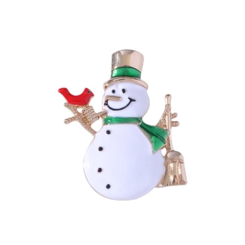 YAZILIND Frohe Weihnachten Brosche Baum Santa Claus Schneemann Kranz Pinguin Bell Badge Weibliche Xmas Corsage Breastpin Schmuck(#3) von YAZILIND