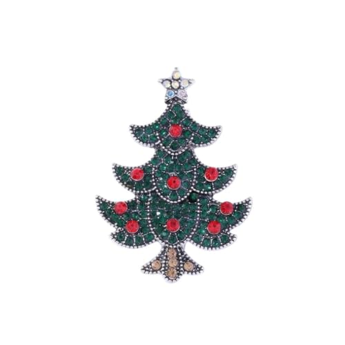 YAZILIND Frohe Weihnachten Brosche Baum Santa Claus Schneemann Kranz Pinguin Bell Badge Weibliche Xmas Corsage Breastpin Schmuck(#5) von YAZILIND