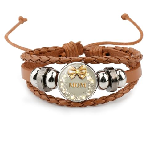 YAZILIND Geschenk für Frauen Armbänder Liebe Herz geflochtene Seil einstellbar Vintage Muttertag Schmuck (# 3) von YAZILIND