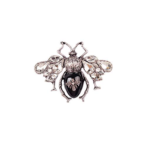 YAZILIND Nette käfer Brosche Kleidung Zubehör Emaille Broschen für Frauen Mädchen Schmuck Party Dekoration Geschenk Legierung Pin Schmuck (schwarz) von YAZILIND