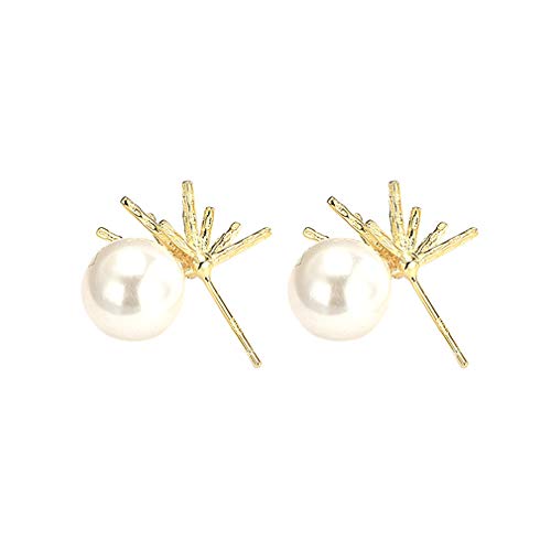 YAZILIND S925 Sterling Silber Ohrringe Imitation Pearl Stud Ohrring Frauen Party Schmuck von YAZILIND