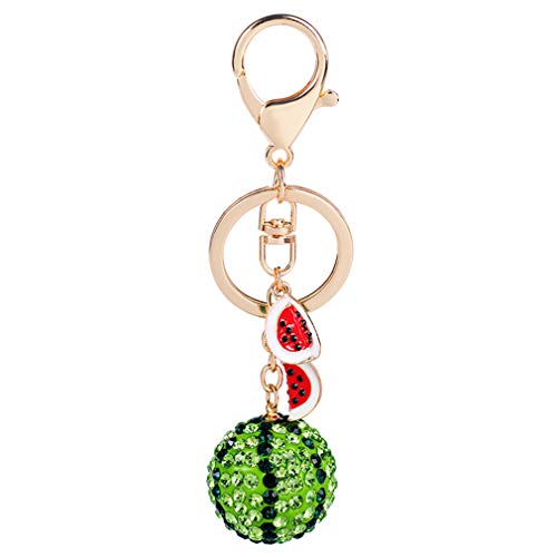 YAZILIND Schlüsselanhänger Exquisite Tasche Autozubehör Schlüsselring Frauen Mädchen Kleine Geschenke (Wassermelone) von YAZILIND