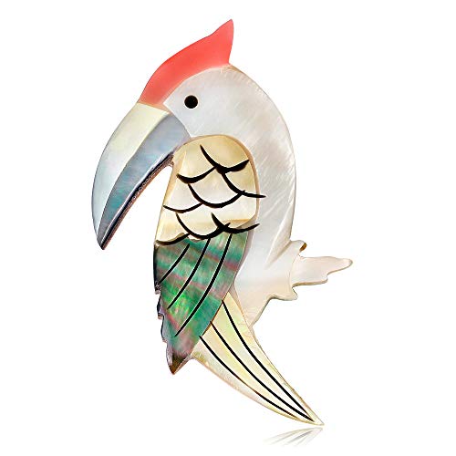 YAZILIND Sea Shell Brosche Vogel Form Legierung Kragen Pins Corsage Schmuck für Frauen von YAZILIND
