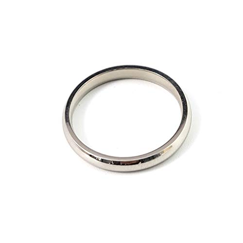 YAZILIND Simple Band Ring Paar Ring Statement Trauringe für Frauen Männer Jubiläum Schmuck Geschenk Silber 17.2 von YAZILIND