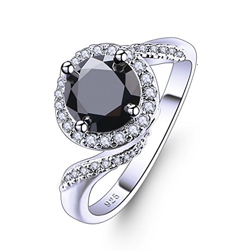 YAZILIND Versprechen Ringe schicke Runde Zirkon platiniert eingelegten Strass Hochzeit Engagement für Damen größe 18.8 von YAZILIND