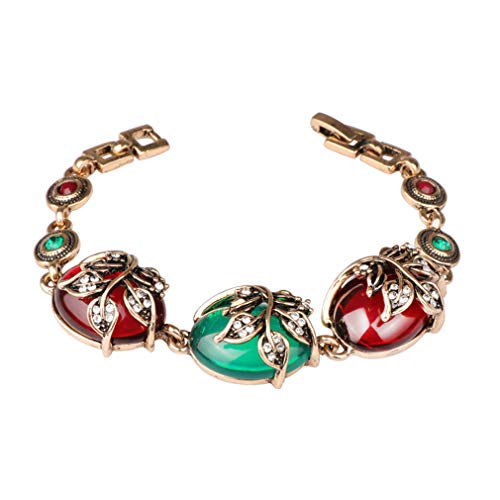 YAZILIND Vintage Klassische Armband Strass Harz Armbänder Böhmischen Ethnischen Stil Armreif Partei Schmuck von YAZILIND