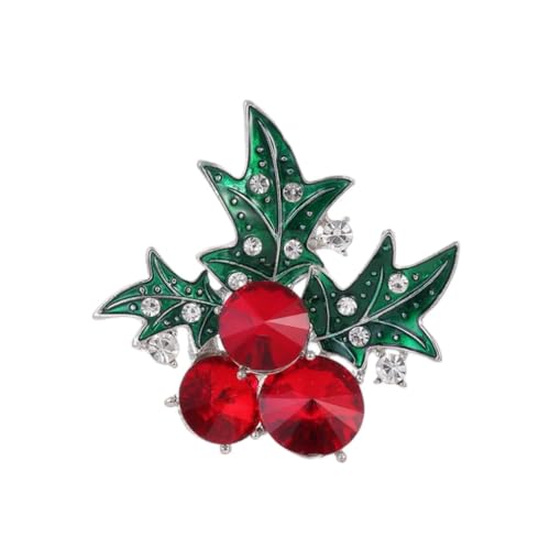 YAZILIND Weihnachten Brosche Pin Strass Santa Claus Hut Eis Schneeflocke Handschuhe, Corsage Female Xmas Ornament Breastpin Schmuck(#3) von YAZILIND