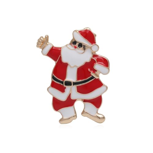 YAZILIND Weihnachten Brosche Santa Claus Baum Elch Schneemann Katze Glocke Strümpfe Hut Weibliche Xmas Corsage Breastpin Schmuck(#10) von YAZILIND