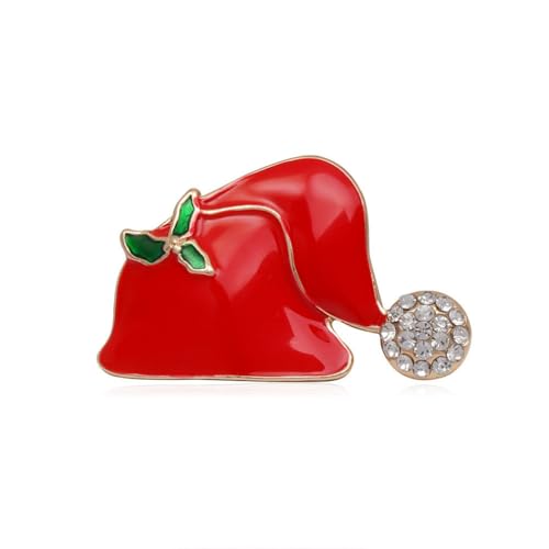 YAZILIND Weihnachten Brosche Santa Claus Baum Elch Schneemann Katze Glocke Strümpfe Hut Weibliche Xmas Corsage Breastpin Schmuck(#8) von YAZILIND