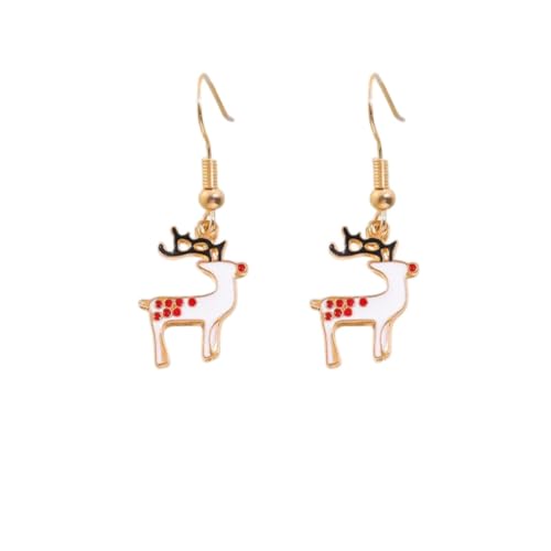 YAZILIND Weihnachten Ohrringe, Elk Anhänger Ohrring, Festlichen Urlaub Baumeln Xmas-Schmuck für Frauen(#20) von YAZILIND