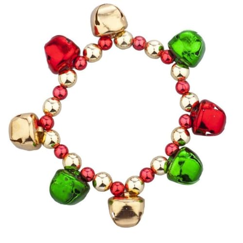 YAZILIND Weihnachten Perlen Armband Jingle Bells Perlen Anhänger Armbänder Urlaub Festival Weihnachten Schmuck für Frauen(#1) von YAZILIND