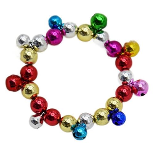 YAZILIND Weihnachten Perlen Armband Jingle Bells Perlen Anhänger Armbänder Urlaub Festival Weihnachten Schmuck für Frauen(Farbe) von YAZILIND
