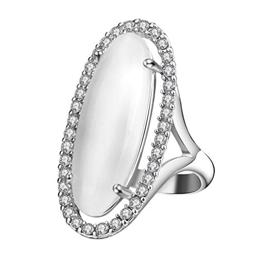 YAZILIND übertrieben Ring Vintage Opal Ringe Retro Anweisung Schmuck für Elegante Frauen Party # 3 18.1 von YAZILIND