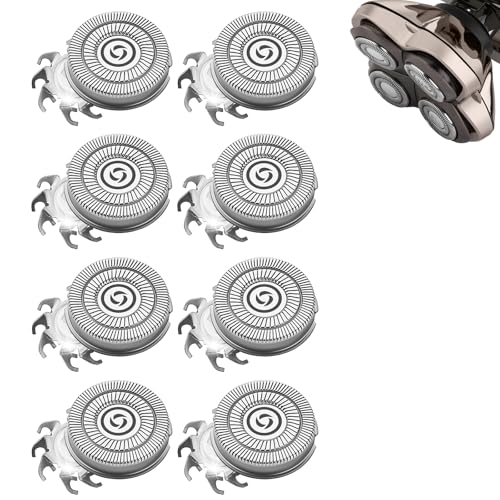 Ersatzklingen für Scherkopf kompatibel mit Sku*l Pitbull Gold PRO Rasierer Ersatzklingen für 4 Scherköpfe (8er Pack) von YAZIYIR