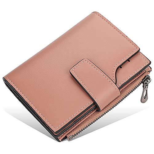YBAAKZIIR Weiche Leder-Brieftasche mit DREI Fächern, Herren Geldbörse Mehrfarbig(Pink2) von YBAAKZIIR