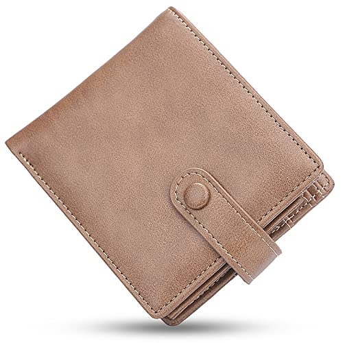 YBAAKZIIR Weiche Leder-Brieftasche mit DREI Fächern, Herren-Geldbörse aus PU-Leder mit RFID-Blockierung, 10 Kartenfächer, 2 Geldscheinfächer, Münzfach, 9,4 x 2 x 11,9 cm, Mehrfarbig(Unique Colour) von YBAAKZIIR