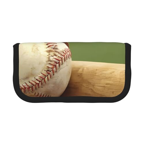 YBAZYBXY Federmäppchen aus Segeltuch mit Baseball-Aufdruck, stilvolles Federmäppchen, Organizer-Tasche, Make-up-Tasche, für den täglichen Gebrauch auf Reisen, Schwarz , Einheitsgröße, Kosmetikkoffer YBAZYBXY Federmäppchen aus Segeltuch mit Baseball-Aufdruck, stilvolles Federmäppchen, Organizer-Tasche, Make-up-Tasche, für den täglichen Gebrauch auf Reisen, Schwarz , Einheitsgröße, Kosmetikkoffer von YBAZYBXY