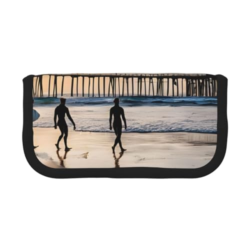 YBAZYBXY Federmäppchen aus Segeltuch mit Sonnenuntergangs-Aufdruck, stilvolles Federmäppchen, Organizer-Tasche, Make-up-Tasche, für den täglichen Gebrauch auf Reisen, Schwarz , Einheitsgröße, YBAZYBXY Federmäppchen aus Segeltuch mit Sonnenuntergangs-Aufdruck, stilvolles Federmäppchen, Organizer-Tasche, Make-up-Tasche, für den täglichen Gebrauch auf Reisen, Schwarz , Einheitsgröße, von YBAZYBXY