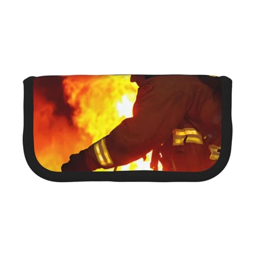 YBAZYBXY Feuerwehrmann Feuerwehrmann Flammendruck Leinwand Füllfederhalter Tasche Stilvolle Stifteetui Organizer Tasche Make-up Taschen für den täglichen Gebrauch auf Reisen, Schwarz , Einheitsgröße, YBAZYBXY Feuerwehrmann Feuerwehrmann Flammendruck Leinwand Füllfederhalter Tasche Stilvolle Stifteetui Organizer Tasche Make-up Taschen für den täglichen Gebrauch auf Reisen, Schwarz , Einheitsgröße, von YBAZYBXY