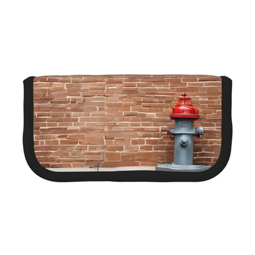 YBAZYBXY Füllfederhalter-Tasche aus Segeltuch mit industriellem Ziegelmauer-Hintergrund, stilvolles Federmäppchen, Organizer-Tasche, Make-up-Tasche, für den täglichen Gebrauch auf Reisen, Schwarz , YBAZYBXY Füllfederhalter-Tasche aus Segeltuch mit industriellem Ziegelmauer-Hintergrund, stilvolles Federmäppchen, Organizer-Tasche, Make-up-Tasche, für den täglichen Gebrauch auf Reisen, Schwarz , von YBAZYBXY