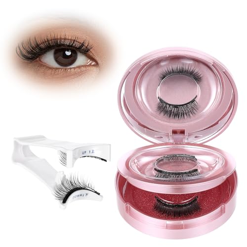 YBEATY 2 Paar Wiederverwendbares Magnetische Wimpern mit Applikator Wasserdicht kein Kleber nötig 3D Wimpern-magnetisch Kein Eyeliner Erforderlich Für Tägliches Make-up Dating Hochzeit Party von YBEATY