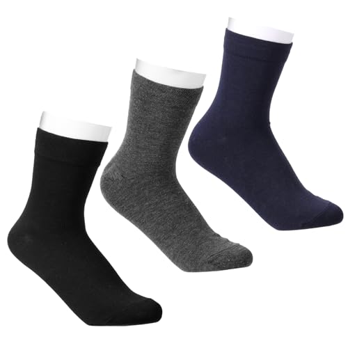 YBEATY 6 Paar Aus gekämmter Baumwolle extrem Damensocken weich dünn bequeme nicht bindende nahtlose Socken für Business Freizeit von YBEATY