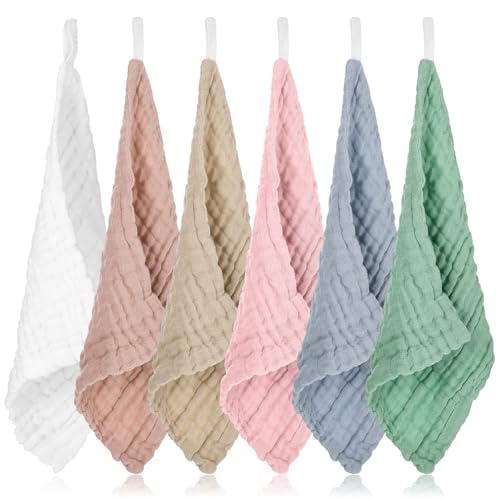 YBEATY 6 Stück weicher Waschlappen für Damen Make-up-Entferner Tücher Reinigung wiederverwendbar Waschlappen Gesichtsreinigungstücher leicht auszuspülen für den Hals Gesicht Augen Lippen Packung von YBEATY