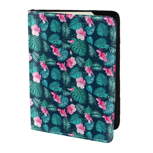 YBGHDAA Reisepasshülle mit Hawaii-Blumendruck, ein Muss für Damen und Herren, Kartenpasshülle, passend für alle gängigen Reisepässe, Schwarz , Einheitsgröße YBGHDAA Reisepasshülle mit Hawaii-Blumendruck, ein Muss für Damen und Herren, Kartenpasshülle, passend für alle gängigen Reisepässe, Schwarz , Einheitsgröße von YBGHDAA